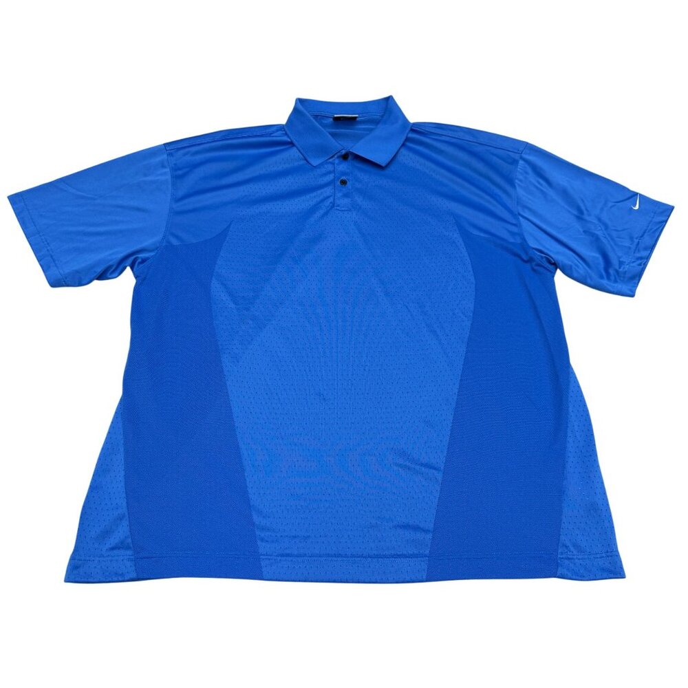 Nike Golf Dry-Fit Men's Blue Polo SS Shirt, Size XXL